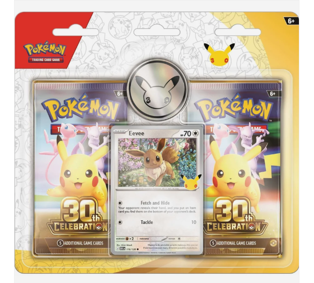 Pre-order:Pokémon TCG: 2 pack Blister - 30th Celebration