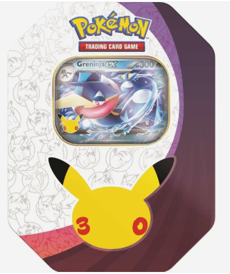 Pre-order: Pokémon TCG: ex Tin - Greninja - 30th Celebration